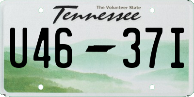 TN license plate U4637I
