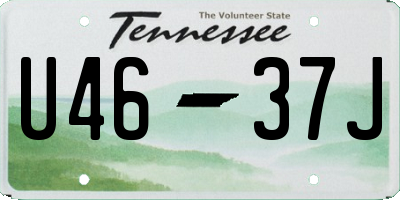 TN license plate U4637J