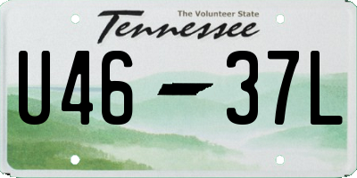 TN license plate U4637L