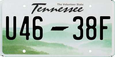 TN license plate U4638F