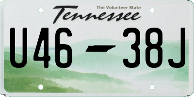 TN license plate U4638J