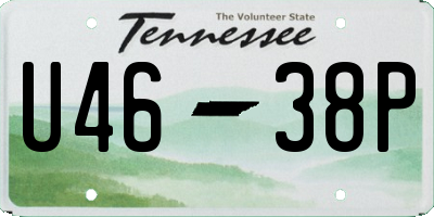 TN license plate U4638P
