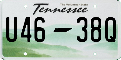 TN license plate U4638Q