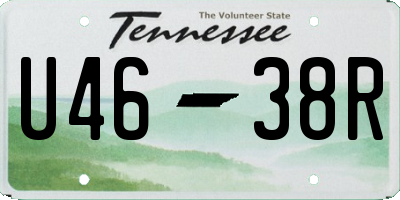 TN license plate U4638R
