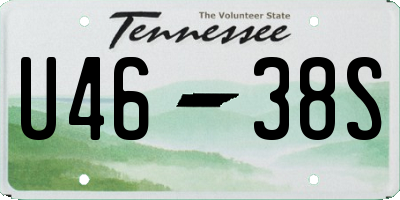 TN license plate U4638S