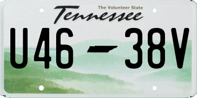 TN license plate U4638V