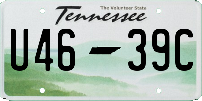 TN license plate U4639C