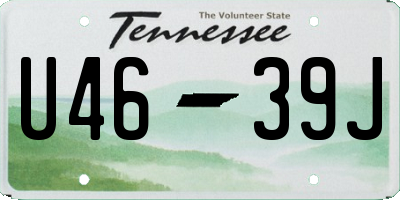 TN license plate U4639J