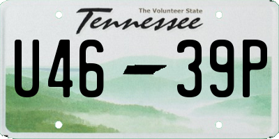 TN license plate U4639P