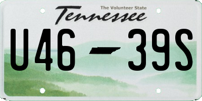 TN license plate U4639S