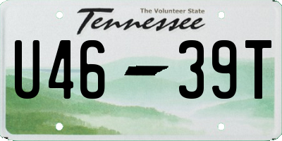 TN license plate U4639T