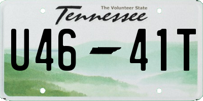 TN license plate U4641T