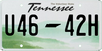 TN license plate U4642H