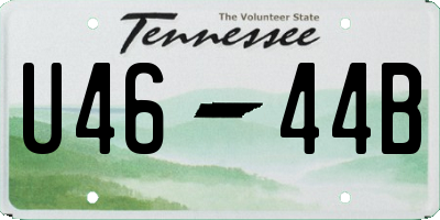 TN license plate U4644B