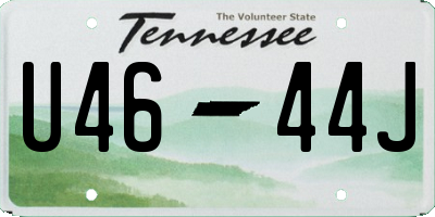 TN license plate U4644J