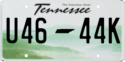 TN license plate U4644K