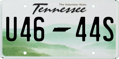 TN license plate U4644S