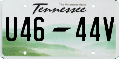TN license plate U4644V