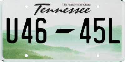 TN license plate U4645L