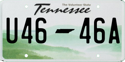TN license plate U4646A