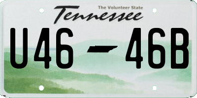 TN license plate U4646B
