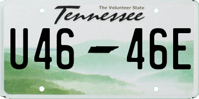 TN license plate U4646E