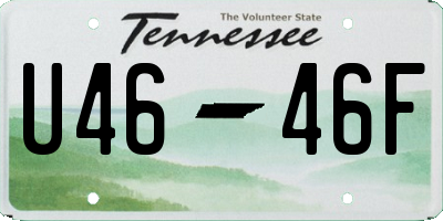 TN license plate U4646F