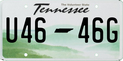 TN license plate U4646G