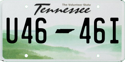 TN license plate U4646I
