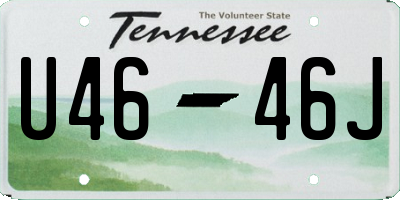 TN license plate U4646J