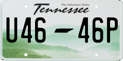 TN license plate U4646P