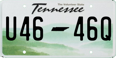 TN license plate U4646Q