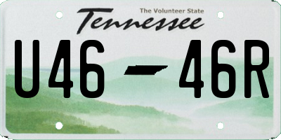TN license plate U4646R