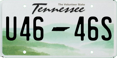 TN license plate U4646S