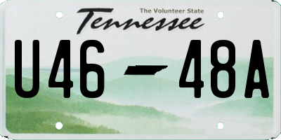 TN license plate U4648A
