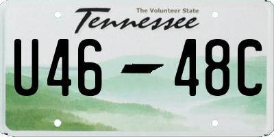 TN license plate U4648C