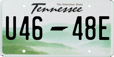 TN license plate U4648E