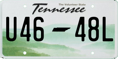 TN license plate U4648L