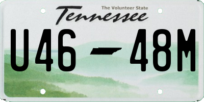 TN license plate U4648M