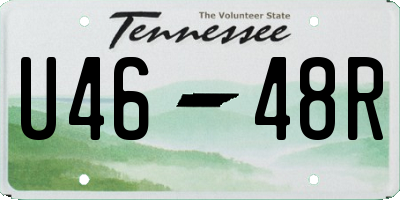 TN license plate U4648R