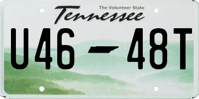 TN license plate U4648T