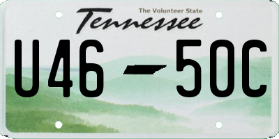 TN license plate U4650C