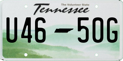 TN license plate U4650G