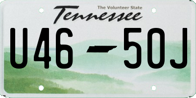TN license plate U4650J