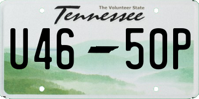 TN license plate U4650P