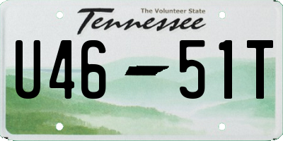 TN license plate U4651T