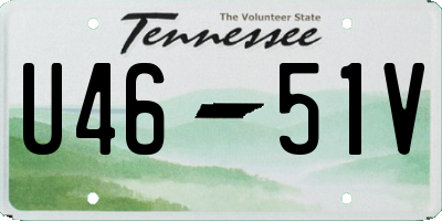 TN license plate U4651V