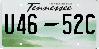 TN license plate U4652C