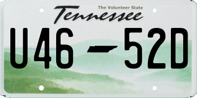 TN license plate U4652D