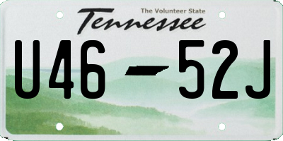 TN license plate U4652J